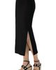 IVONNE IVONNE Midi Knit Skirt with Side Slits - 3