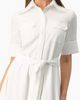 IVONNE IVONNE Patch-Pocket Belted Button-Front Midi Shirt Dress - 4
