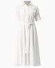 IVONNE IVONNE Patch-Pocket Belted Button-Front Midi Shirt Dress - 5