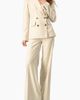 IVONNE IVONNE Pinstripe Double-Breasted Blazer - 4