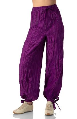 IVONNE IVONNE Pleated Pants with Ankle Ties