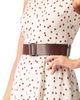 IVONNE IVONNE Polka Dot Midi Dress with Belt - 5