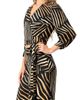 IVONNE IVONNE Printed Deep V-Neck Blouse - 3