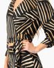 IVONNE IVONNE Printed Deep V-Neck Blouse - 4