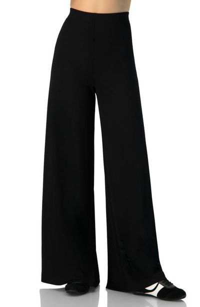 IVONNE IVONNE Ribbed Wide-Leg Culotte Pants