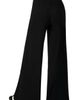 IVONNE IVONNE Ribbed Wide-Leg Culotte Pants - 2