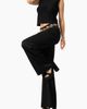 IVONNE IVONNE Satin Wide Leg Tailored Pants - 5