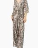 IVONNE IVONNE Sequin Wide-Leg, V-Neck Jumpsuit - 3