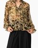 IVONNE IVONNE Sheer Chiffon Tie-Neck Blouse - 1