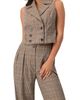 IVONNE IVONNE Short Double-Breasted Vest - 1