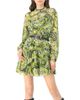 IVONNE IVONNE Short Paisley Dress with Long Sleeves - 1