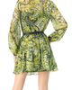 IVONNE IVONNE Short Paisley Dress with Long Sleeves - 2