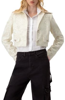 IVONNE IVONNE Short Sequin Jacket