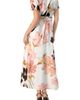 IVONNE IVONNE Short Sleeve V-Neck Collared Maxi Dress - 2
