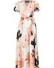 IVONNE IVONNE Short Sleeve V-Neck Collared Maxi Dress - 5