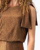 IVONNE IVONNE Shoulder-Tie Metallic Jumpsuit - 4