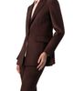 IVONNE IVONNE Single-Breasted Faux-Suede Blazer - 3