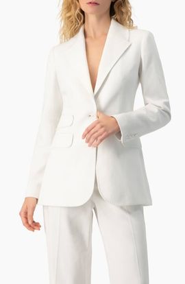 IVONNE IVONNE Single-Breasted Structured Tailored Blazer