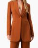 IVONNE IVONNE Single-Button Blazer with Tuxedo Lapel - 1