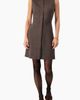 IVONNE IVONNE Sleeveless Faux Suede Sheath Dress - 3