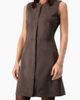 IVONNE IVONNE Sleeveless Faux Suede Sheath Dress - 4
