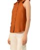 IVONNE IVONNE Sleeveless High Neck Blouse with Front Buttons - 3