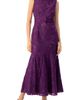 IVONNE IVONNE Sleeveless Lace Long Dress with Belt - 1