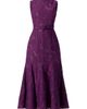 IVONNE IVONNE Sleeveless Lace Long Dress with Belt - 5