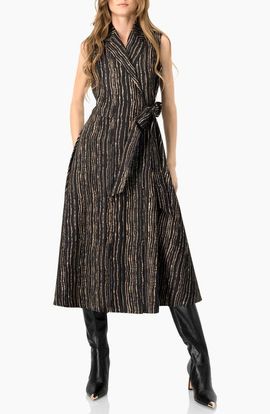 IVONNE IVONNE Sleeveless Long Wrap Dress