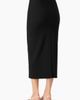 IVONNE IVONNE Smooth Stretch Knit High-Waist Fitted Midi Skirt - 2