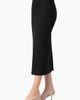 IVONNE IVONNE Smooth Stretch Knit High-Waist Fitted Midi Skirt - 3