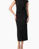 IVONNE IVONNE Smooth Stretch Knit High-Waist Fitted Midi Skirt - 4