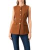 IVONNE IVONNE Solid Vest with Pockets - 1