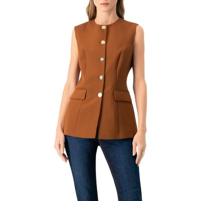 IVONNE IVONNE Solid Vest with Pockets