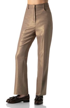 IVONNE IVONNE Sparkling Straight-Leg Pants with Pockets