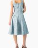 IVONNE IVONNE Square Neck Midi Denim Dress - 2