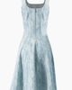 IVONNE IVONNE Square Neck Midi Denim Dress - 5