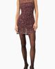 IVONNE IVONNE Statement Sequin Mesh Short Dress - 3