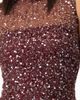 IVONNE IVONNE Statement Sequin Mesh Short Dress - 5