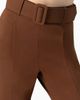 IVONNE IVONNE Straight-Leg Gabardine Pants with Belt - 5
