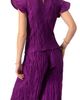 IVONNE IVONNE Straight Blouse with Ruffle Short Sleeves - 2