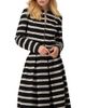 IVONNE IVONNE Striped Cropped Jacket with Modern Detailing - 1