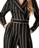 IVONNE IVONNE Striped Jumpsuit With Side Pockets - 2