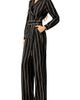 IVONNE IVONNE Striped Jumpsuit With Side Pockets - 3
