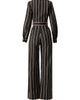 IVONNE IVONNE Striped Jumpsuit With Side Pockets - 5