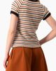 IVONNE IVONNE Striped Knit Crewneck Blouse - 2