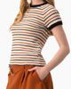 IVONNE IVONNE Striped Knit Crewneck Blouse - 4
