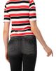 IVONNE IVONNE Striped Mock-Neck Knit Top - 2