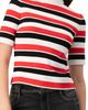 IVONNE IVONNE Striped Mock-Neck Knit Top - 5