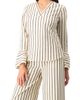 IVONNE IVONNE Striped V-Neck Oversized Shirt - 3